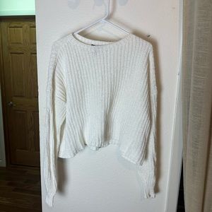 Eileen Fisher White Knit Sweater